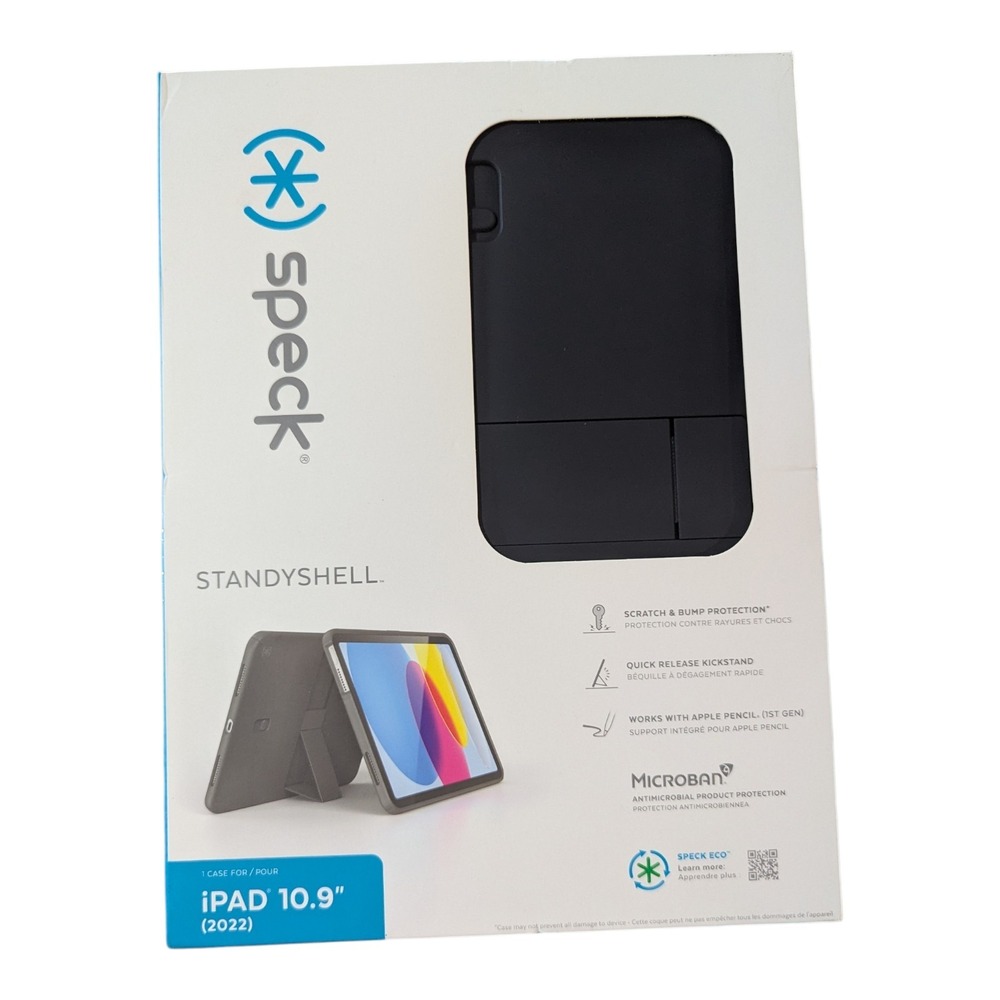 Aa1-N Speck Standyshell Case for Apple iPad (10.9 Inch‎ 2022) - Black